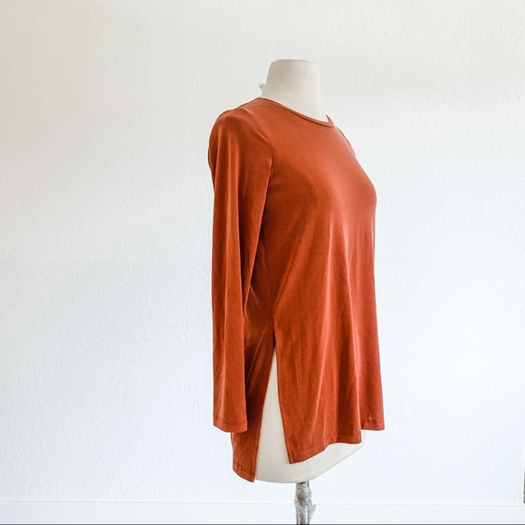 AMERICAN APPAREL - Long Sleeve Top - Burnt Orange - Picture 6 of 11